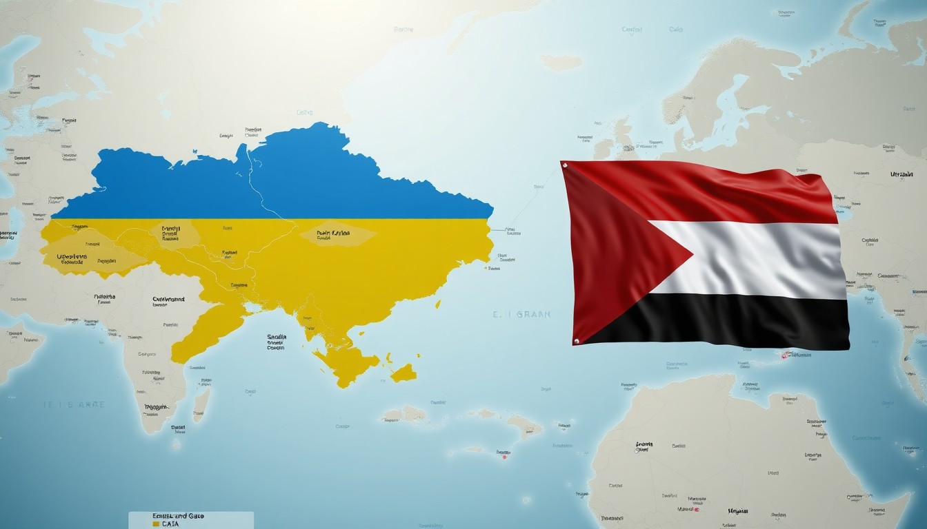 Global Powers Backing Opposite Sides in Ukraine and Gaza, Explained conflict systems visual